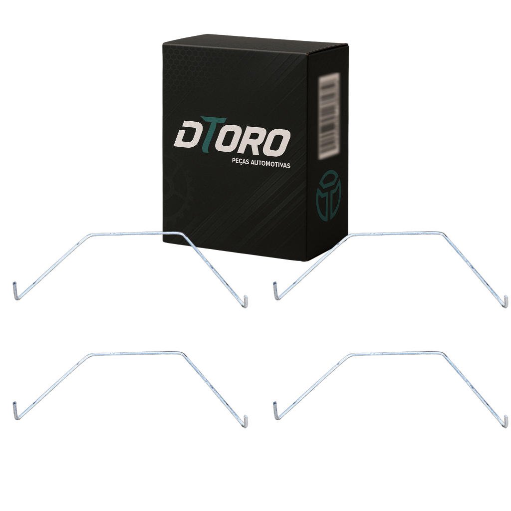 Kit 4 Mola Trava Pastilha Freio Dianteiro Nissan Livina March Tiida Versa