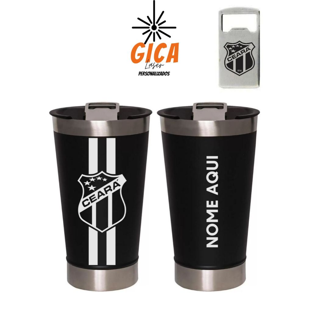 Copo Térmico Personalizado Time Ceará Sporting com Gravação a Laser 473ml Ceará Sporting