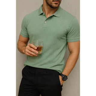 Camisa Polo Piquet Masculina Algodão Premium Casual Conforto em Oferta na Shopee
