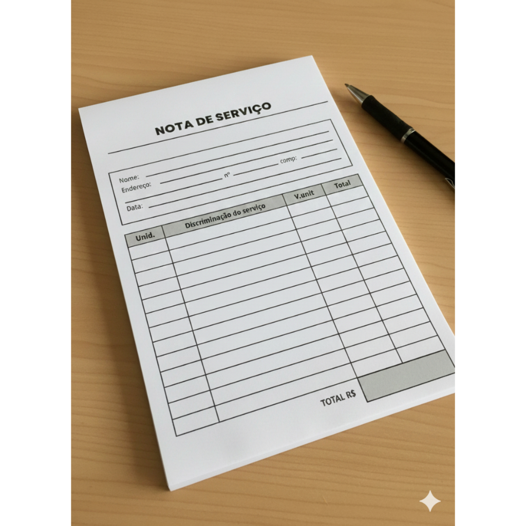 BLOCO DE NOTAS A5 PERSONALIZADO 50 Folhas | Orçamento Pedido Serviço Recibo | Com Logotipo da Empresa | Blocagem Destacá