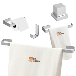 Kit Acessórios Banheiro Lavabo Completo 4 Peças com Acabamento Registro Deca 100% Metal 1/2 e 3/4