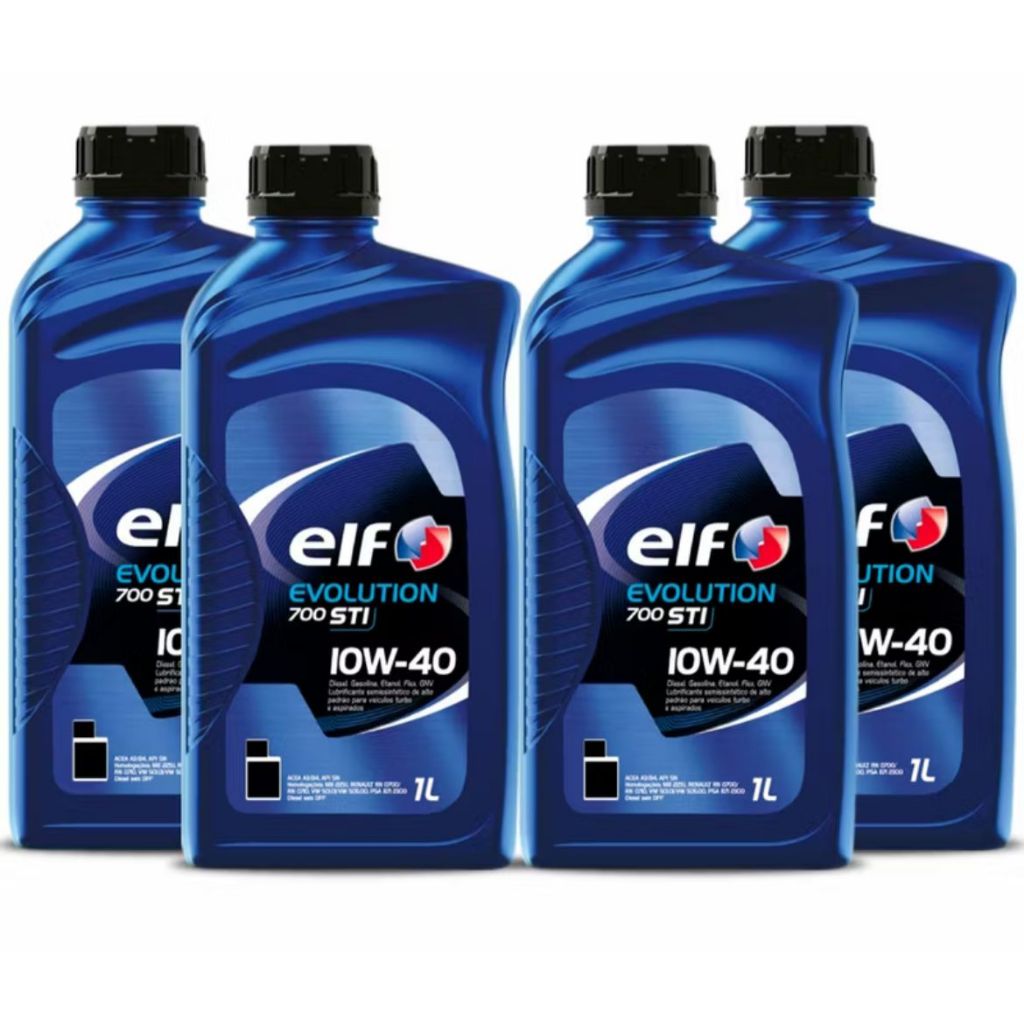 KIT 4X ÓLEO SEMISSINTÉTICO ELF EVOLUTION 700 10W40 STI API SN