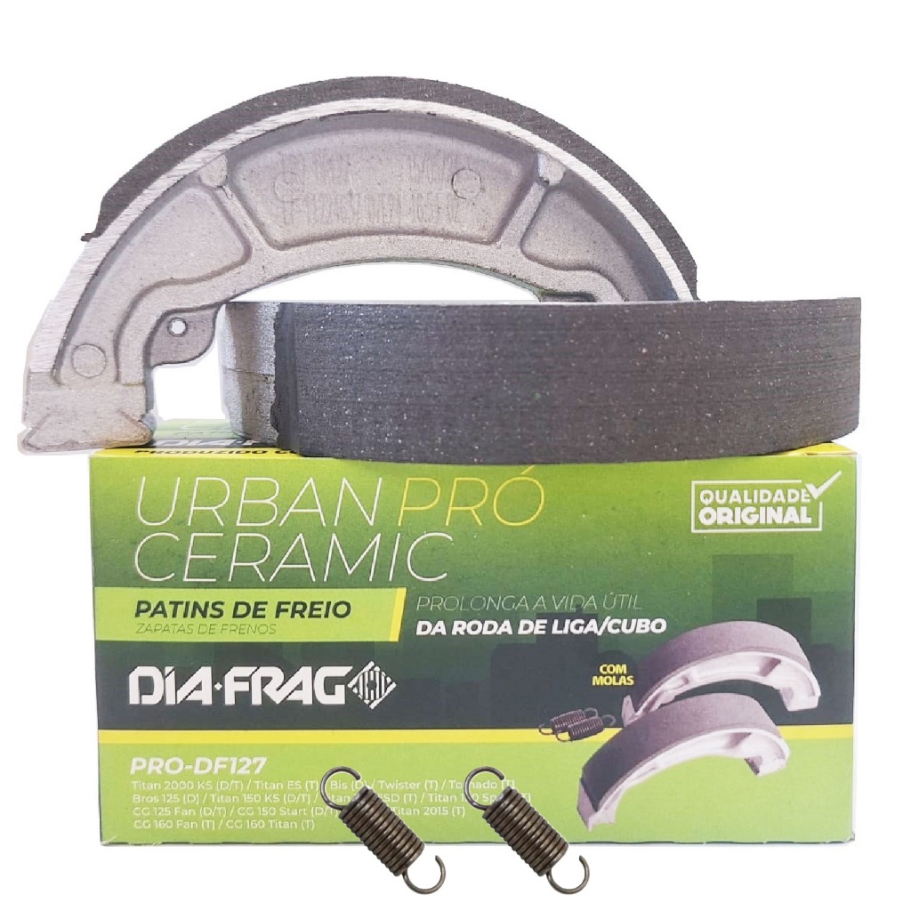 Lona de Freio Cg 150 Titan Cg 150 Fan Cg 160 Titan Start Diafrag Cerâmica em Oferta na Shopee