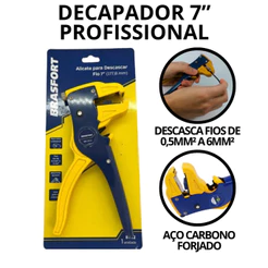 Alicate Decapador 7” Brasfort • Aço Forjado • Profissional