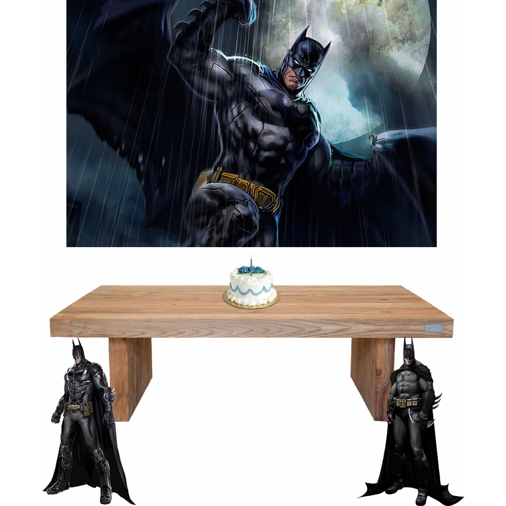 BATMAN PRETO KIT DISPLAY 2 CHAO + PAINEL