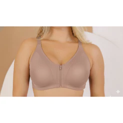 Innova Lingerie 2436 | Extra Reforçado | Ziper Frontal | Costas Nadador | Cetinete Power | Alça Larga | Sustentação