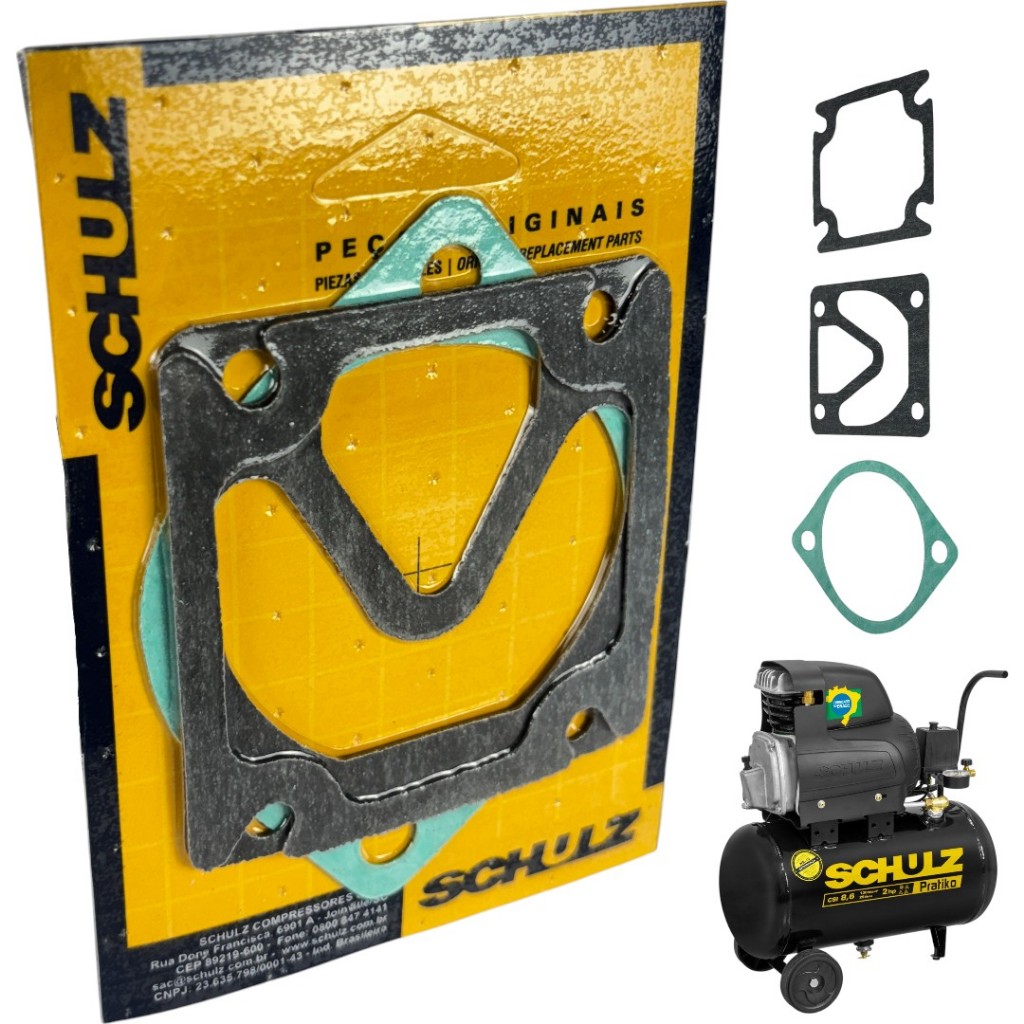 Kit De Juntas Compressor Schulz Csi 8,6 / Csi 6,6 Pratiko