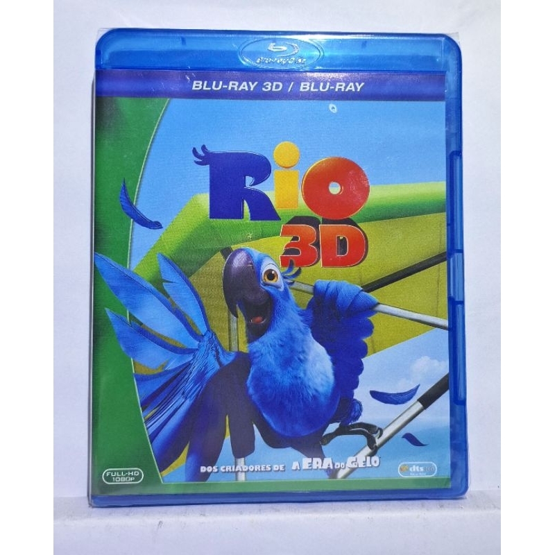 Blu-Ray  - Rio 3D, Blu-Ray 3D mais Blu-Ray  Full HD,  original novo lacrado.