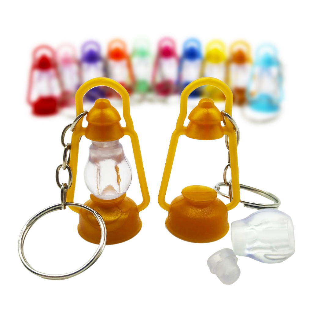 Chaveiro Lamparina Porta Óleo | Diversas Cores | Lembrancinha Evangélica de Campanhas ou Uso Diário