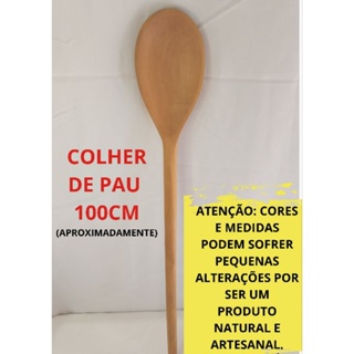COLHER DE PAU GIGANTE 100 CM / COLHER DE MADEIRA GRANDE 100 CM em Oferta na Shopee