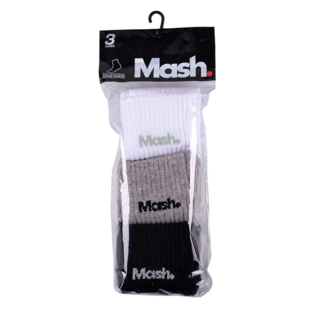 Kit 9 Pares de Meias Mash Cano Curto 20205 Sortidas
