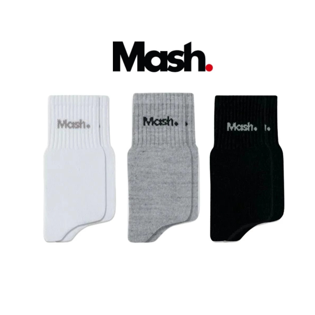 Kit 3 Pares Meia Mash Original Algodão Cano Curto 20205 Sortido