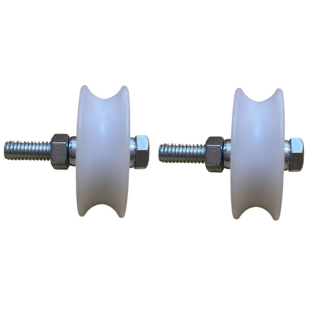 Kit 2 Roldana Portão Correr Nylon 2 (5,0 cm) Polegadas em U 1/2 (12 mm) em Oferta na Shopee