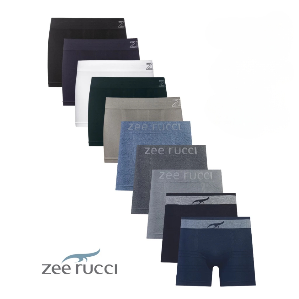 Cueca Boxer ZEE RUCCI em Poliamida Sem Costura - Estampa e Cores SORTIDAS em Oferta na Shopee