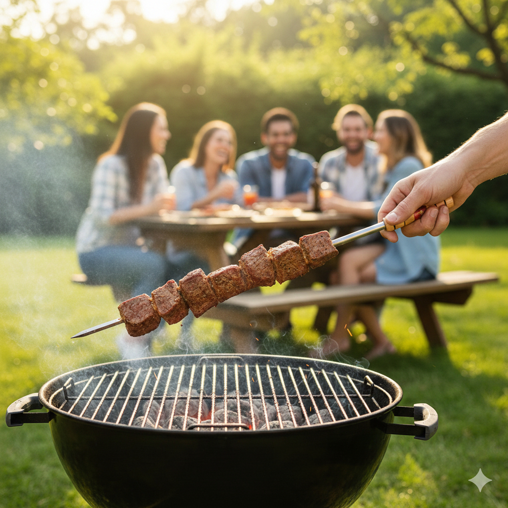 Espeto Churrasco Gaúcho 85cm - Aço Cromado Profissional