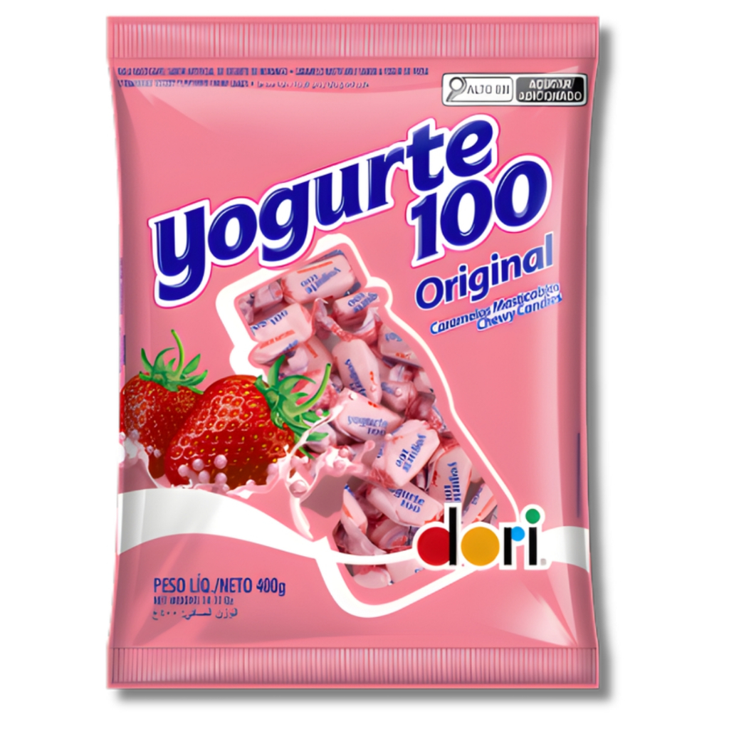 Balas Mastigável Yogurte 100 Original 400g Dori Festa Doces Atacado em Oferta na Shopee