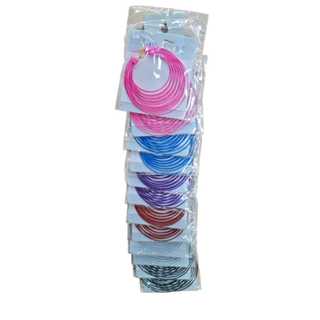 brinco de argolas kit de 12 pares cores variadas em Oferta na Shopee