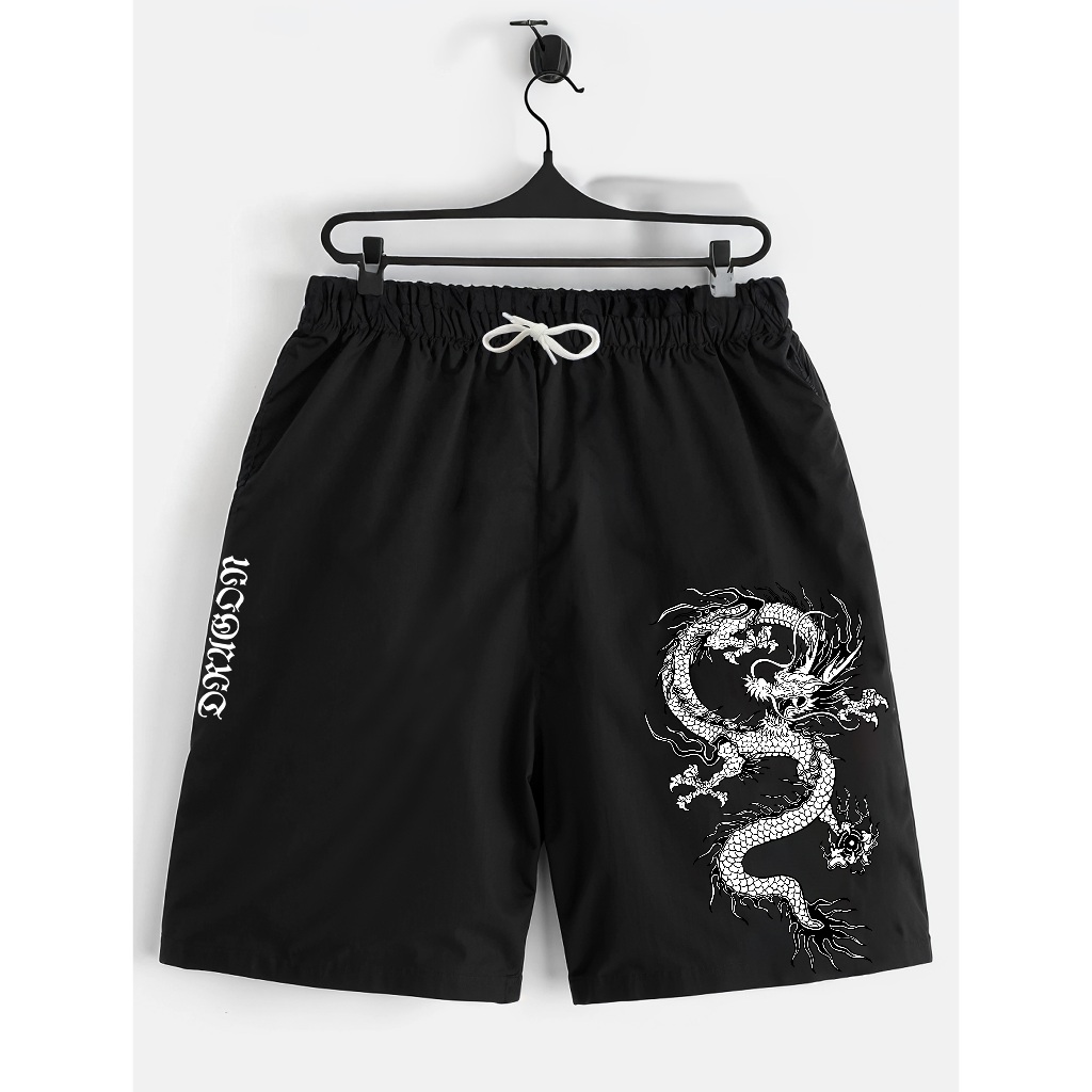 Shorts Bermuda Calção Estampado Dragon Japones Infantil Juvenil em Oferta na Shopee
