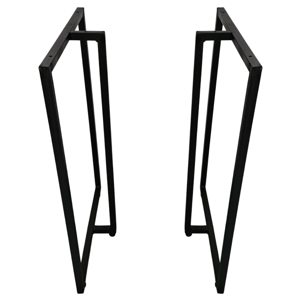 2 Pés de Mesa Aço T 100cm Altura 58cm Largura – Design Moderno e Super Resistente em Oferta na Shopee