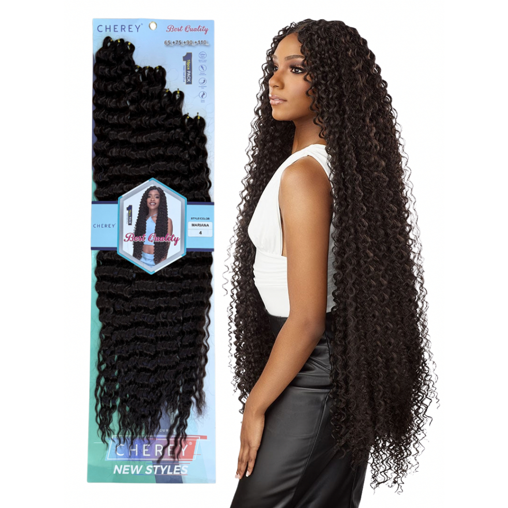 Cabelo Mariana Cacheado Longo 90cm Para Crochet Braids Cherey em Oferta na Shopee