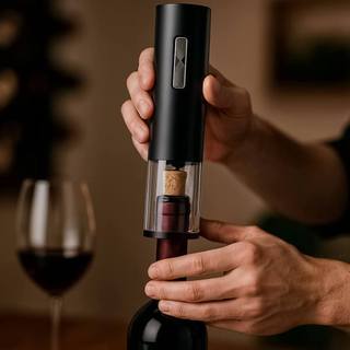 Abridor de Vinho Elétrico Automático Portátil Baixo Ruído