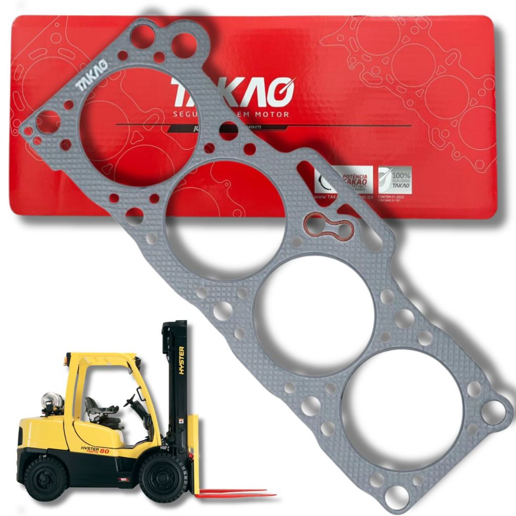 Junta Do Cabeçote Empilhadeira Mazda Hyster Yale 2.0 2.2 8v