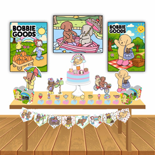 Kit Festa Ursinho Bob Gudi Rosa Em casa Aniversário escola decoração completa Só um bolinho em Oferta na Shopee