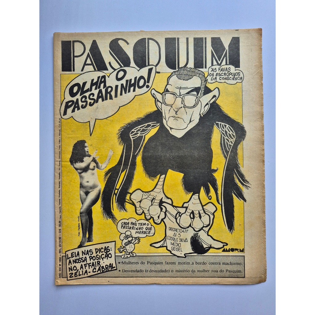 Jornal Pasquim N.1052 1990 Olha O Passarinho