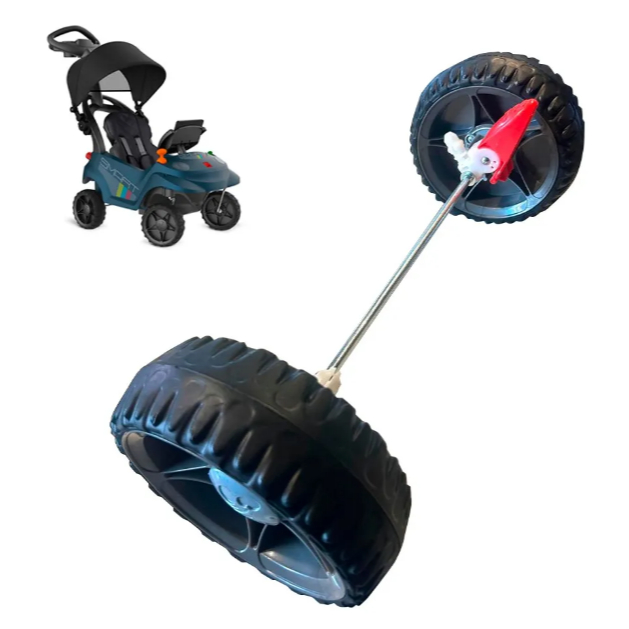 Roda Traseira Conjunto Freio Calota Eixo Smart Baby Comfort Bandeirante Pneu Rodinha Carro