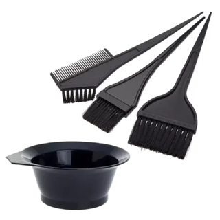 Kit Pintura Tintura De Cabelo 4 PEÇAS 1 Pote E 3 Pincéis Tingimento Matização Coloração Hidratação em Oferta na Shopee
