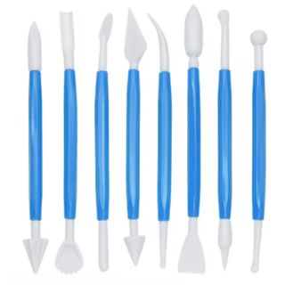 Kit 8 Estecas Para Bolos Pasta Americana Biscuit Sem Rebarba em Oferta na Shopee