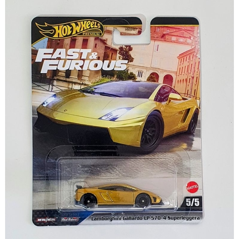 HOT WHEELS PREMIUM - FAST & FURIOUS - LAMBORGHINI GALLARDO LP 570-4 SUPERLEGGERA