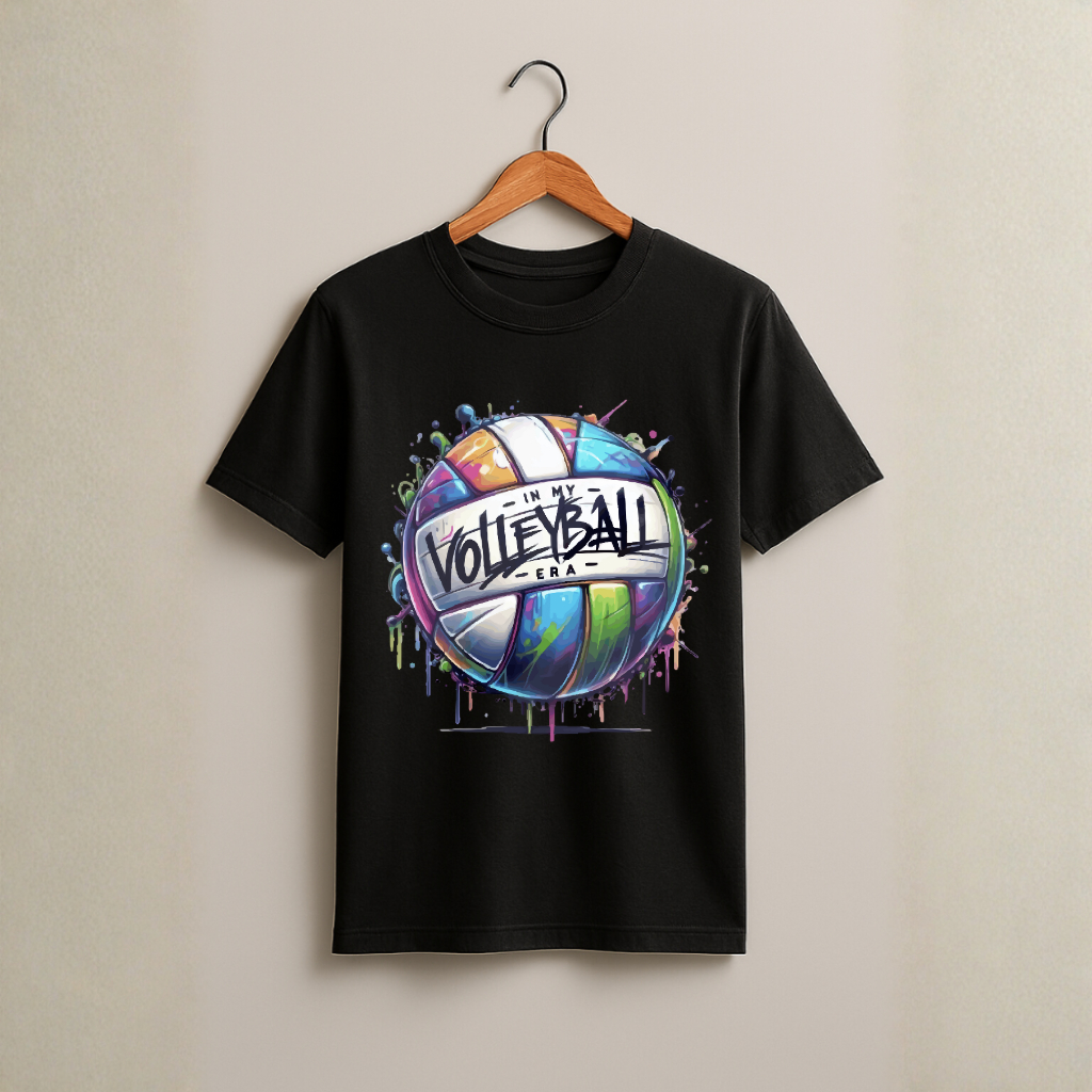 Camiseta 100% Algodão Unissex de Vôlei Camisa Voleibol Casual Confortável Estilo Esportivo para Treino Dia a Dia
