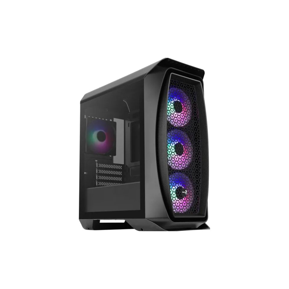 Gabinete Micro ATX AEROCOOL Aero One Mini Frost Black [Aero One Mini Frost-G-BK-