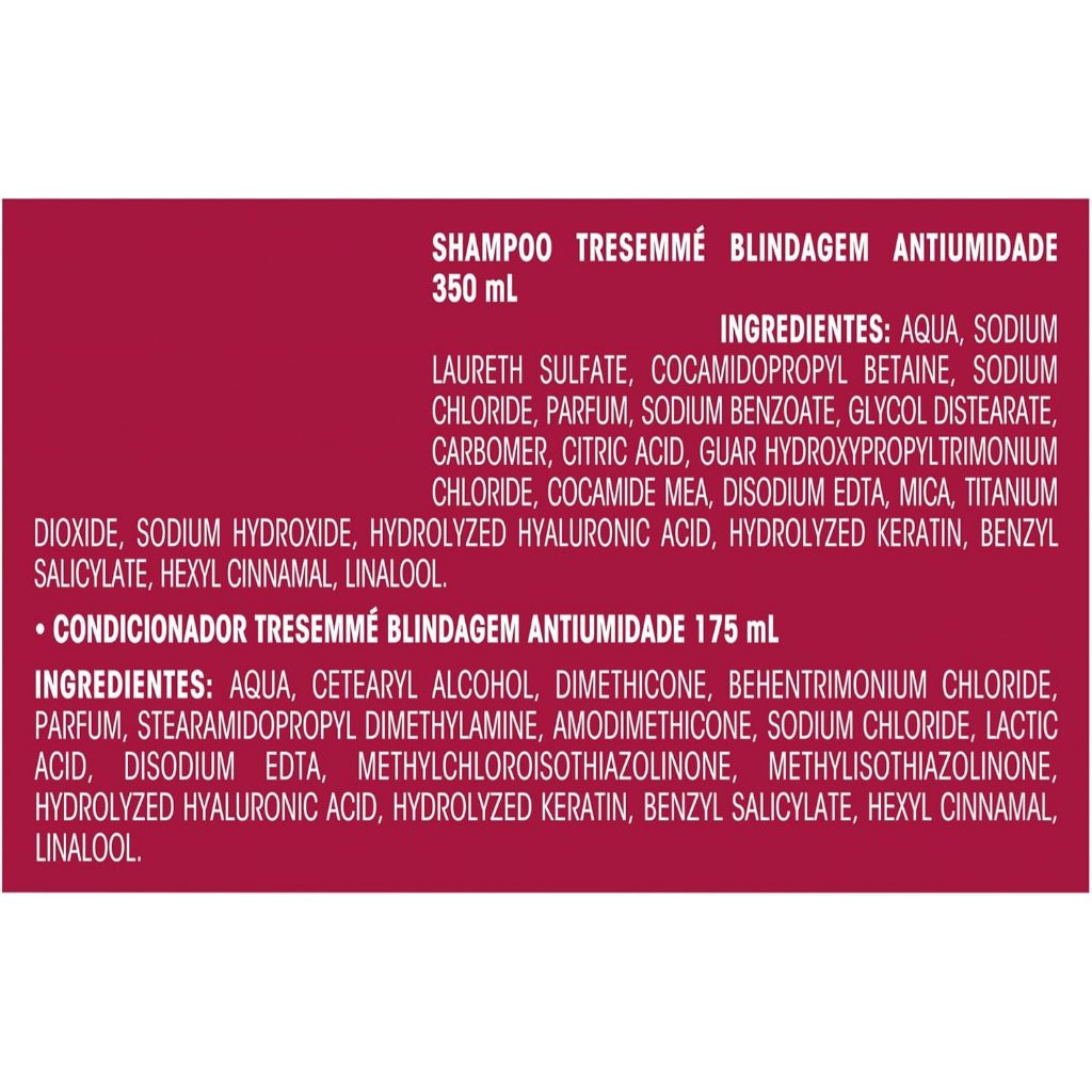 Kit Shampoo 350ml + Condicionador 175ml Tresemmé Blindagem Antifrizz · foto 2