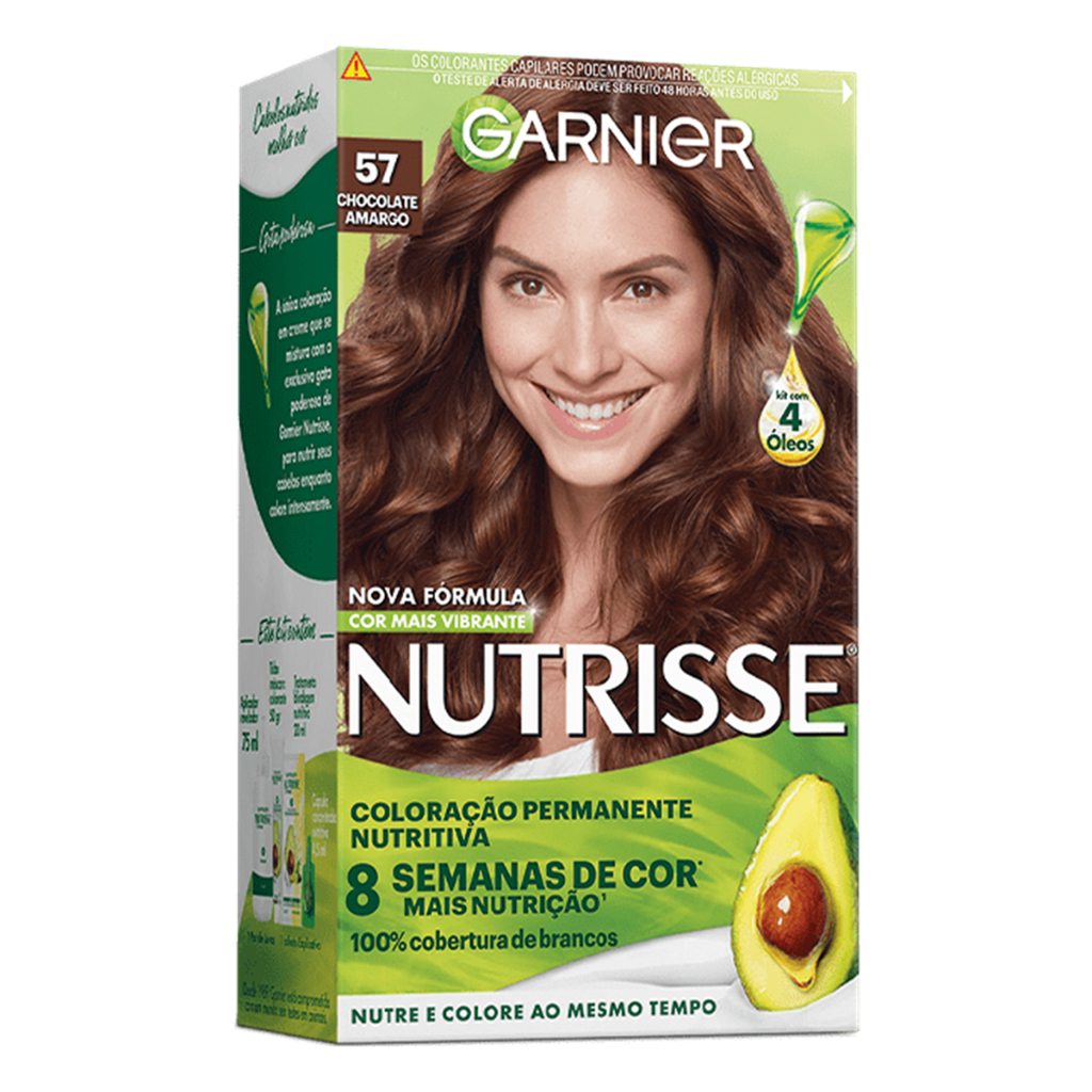 Tinta De cabelo Nutrisse 57 Chocolate Amargo em Oferta na Shopee