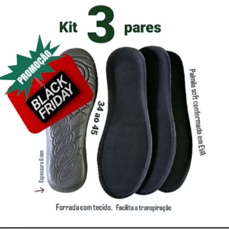 KIT PALMILHA CONFORT 34 ao 45 P/ TENIS FEMININO E MASCULINO, SAPATO,BOTA,CHUTEIRA,SLIP ON,PROMOÇÃ0