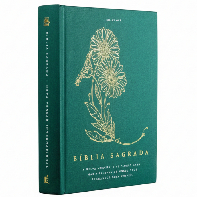 Bíblia Sagrada NVI Thomas Nelson | Versão com Espaço para Anotações, Lettering e Arte - Capa Dura Verde Thomas Nelson