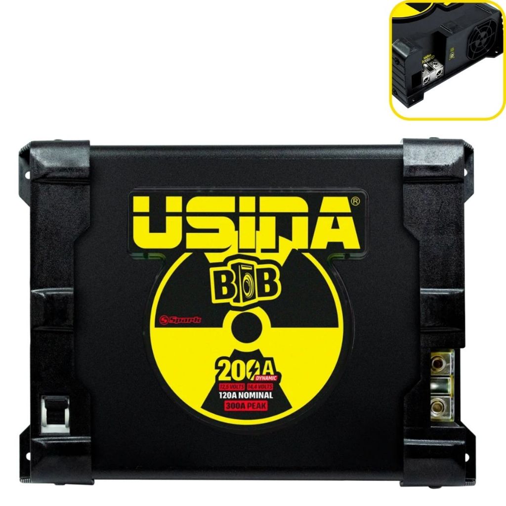 Fonte Automotiva Usina Spark 200, 120 E 60 Amperes Bob Dynamic Bivolt Automático 12v Para Caixa Bob em Oferta na Shopee