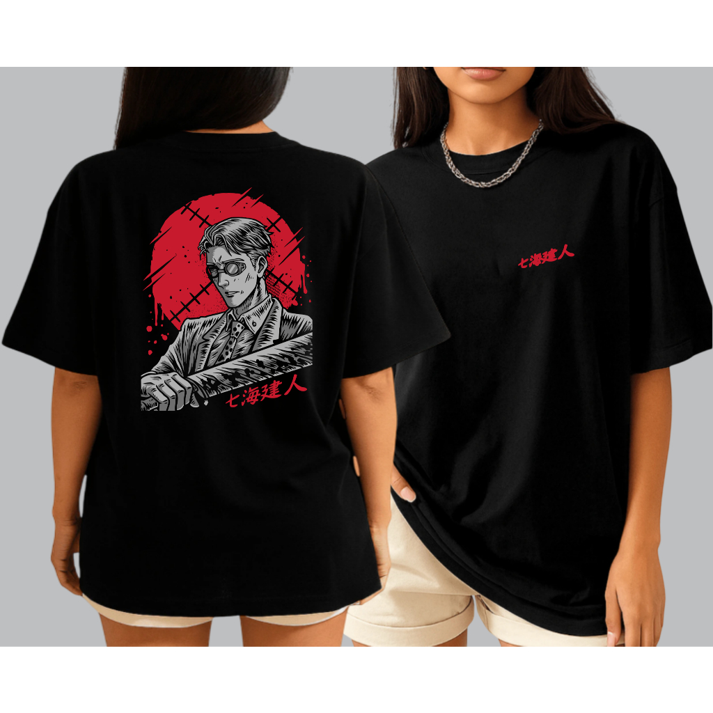 Camiseta Anime Jujutsu Kaisen Nanami Oversized Premium Streetwear Casual Academia Treino