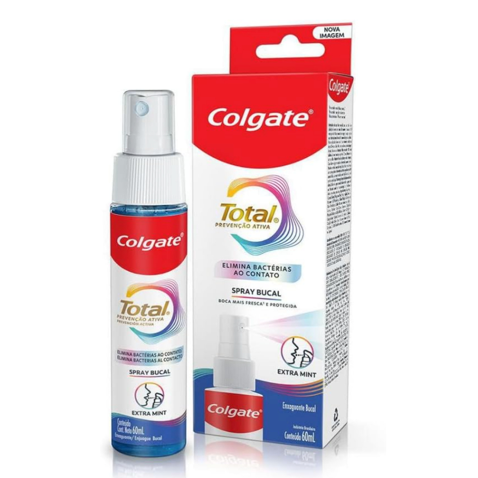 Spray Bucal Colgate Total Com Agentes Antibacterianos 60ml