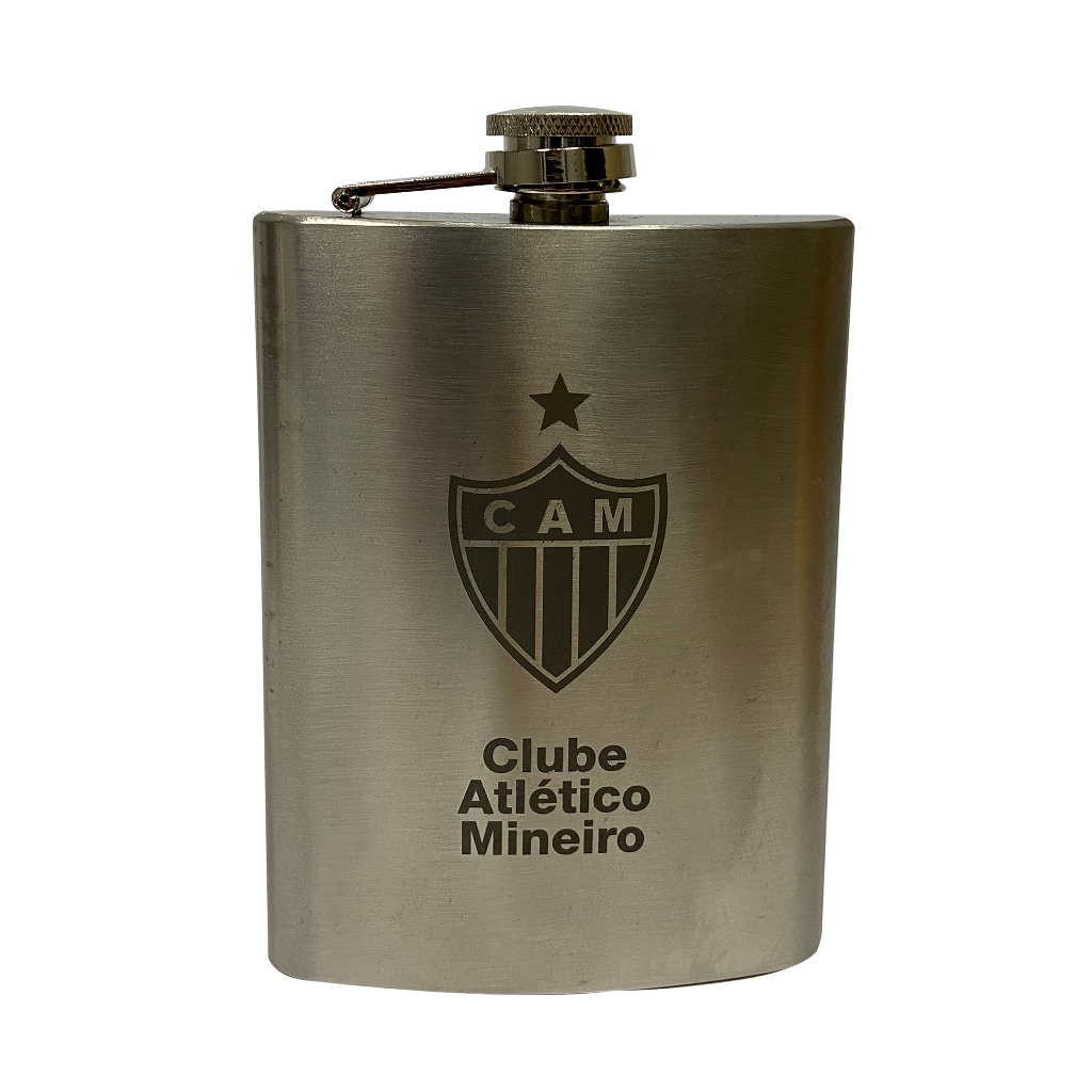 Cantil De Bolso Porta Bebida Atlético Mg 220ml Oficial Time Galo