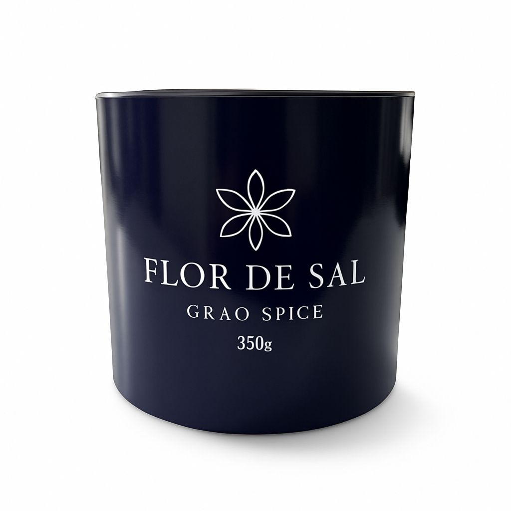 Flor de Sal Premium Grão Spice Pote 350g — Cristais Crocantes para Finalização Gourmet em Oferta na Shopee