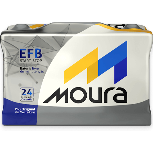 Bateria Moura EFB MF72LD 72Ah Start Stop Toro Compass Pulse Golf
