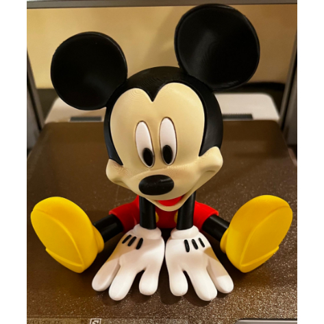 Mickey Sentado 17cm Decorativo em Impressão 3D – Colecionável