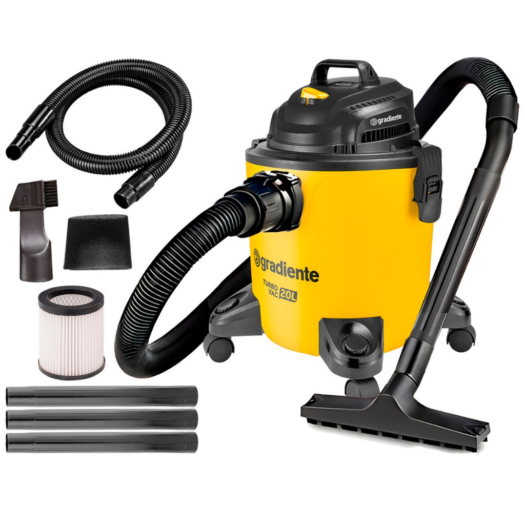 Aspirador De Pó E Água Multiuso Com Soprador 20L 1200w Turbo Vac Pgap200 Gradiente em Oferta na Shopee