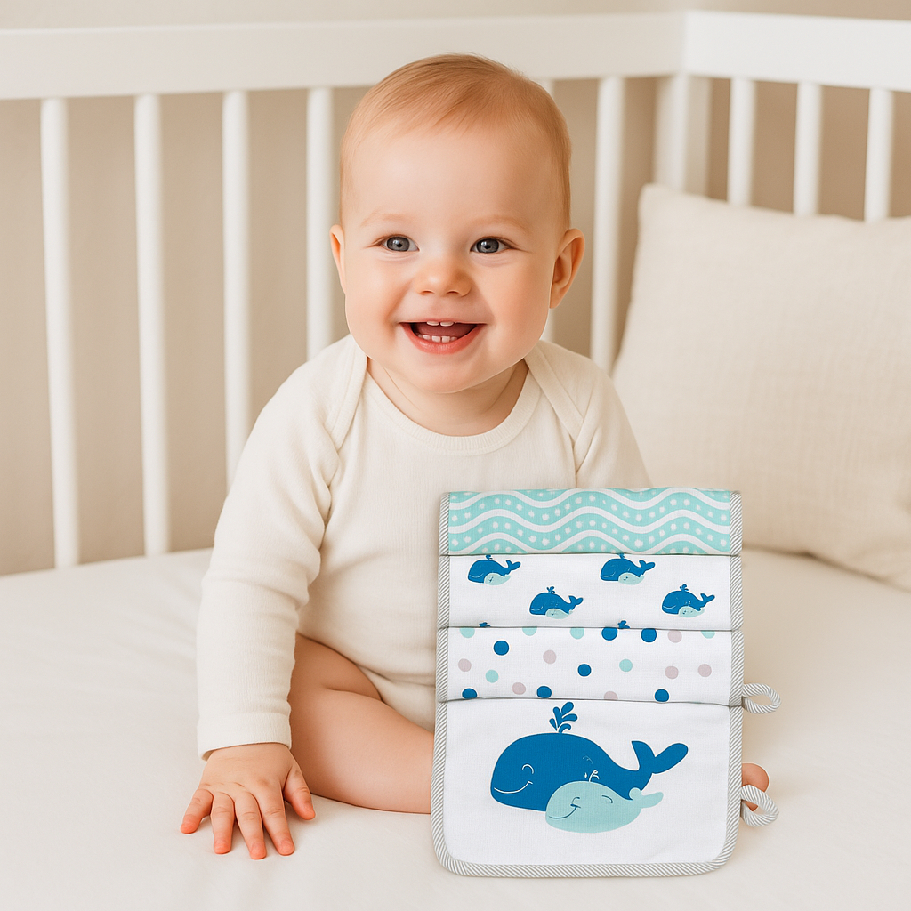 Fralda Bebê de Pano – Paninho de Boca para Bebê 4 Peças Ultra Macias 100% Algodão em Oferta na Shopee