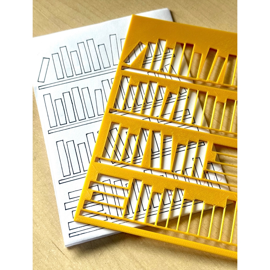 Régua para Book Journal ou Bullet Journal. Régua para Livros. Estêncil de Livros. em Oferta na Shopee