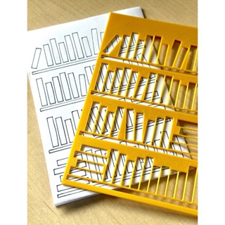 Régua para Book Journal ou Bullet Journal. Régua para Livros. Estêncil de Livros. em Oferta na Shopee