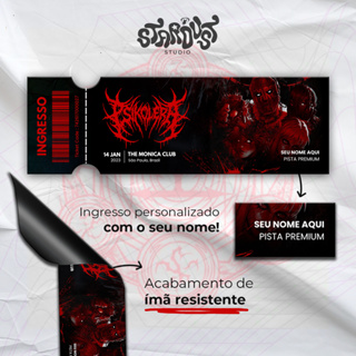 Ingresso Magnético Personalizado | Psikolera - Ordem Paranormal "Hexatombe" em Oferta na Shopee